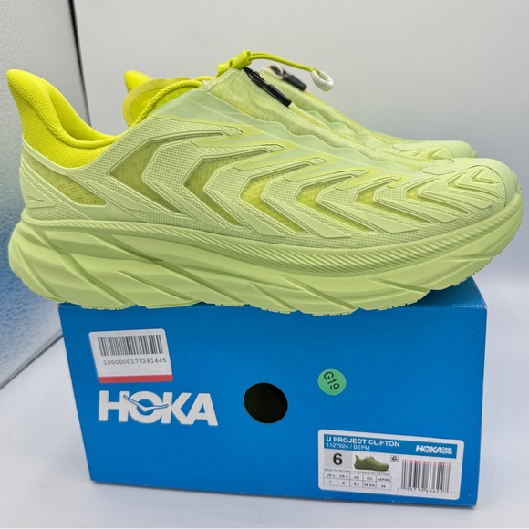 NWT Hoka Project Clifton Butterfly Evening Primrose Unisex Sneaker Shoes BEPM - Picture 4 of 16